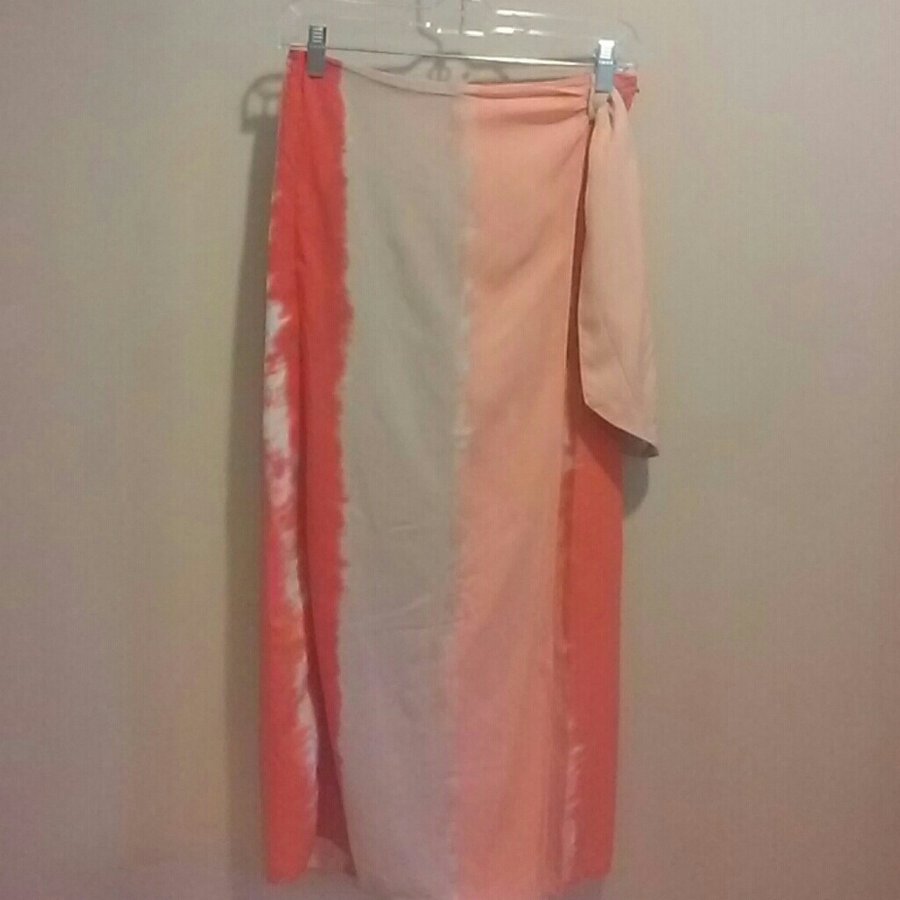 Full length wrap skirt